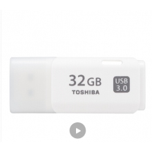 东芝（TOSHIBA）32GB USB3.0 U盘 U301经典隼系列 白色 原厂颗粒 时尚典雅 商务必备 高速车载U盘