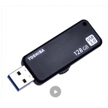 东芝（TOSHIBA）128GB USB3.0 U盘 U365 黑色 读速150MB/s 滑动设计 时尚便利 高速电脑 车载U盘