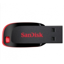闪迪（SanDisk）16GB USB2.0 U盘 CZ50酷刃 黑红色 时尚设计 安全加密软件
