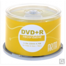 铼德(ARITA) e时代系列 DVD+R 16速4.7G 空白光盘/光碟/刻录盘 桶装50片