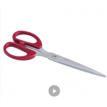 得力(deli)180mm办公家用生活剪刀 1把 办公用品 颜色随机6009