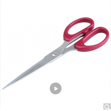 得力(deli)180mm办公家用生活剪刀 1把 办公用品 颜色随机6009